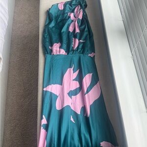 Petal & Pup Green and Pink High Low Dress